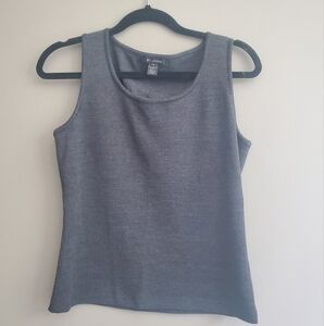 St. John Women's Charcoal Gray Sweater Tank‎ Top Size S